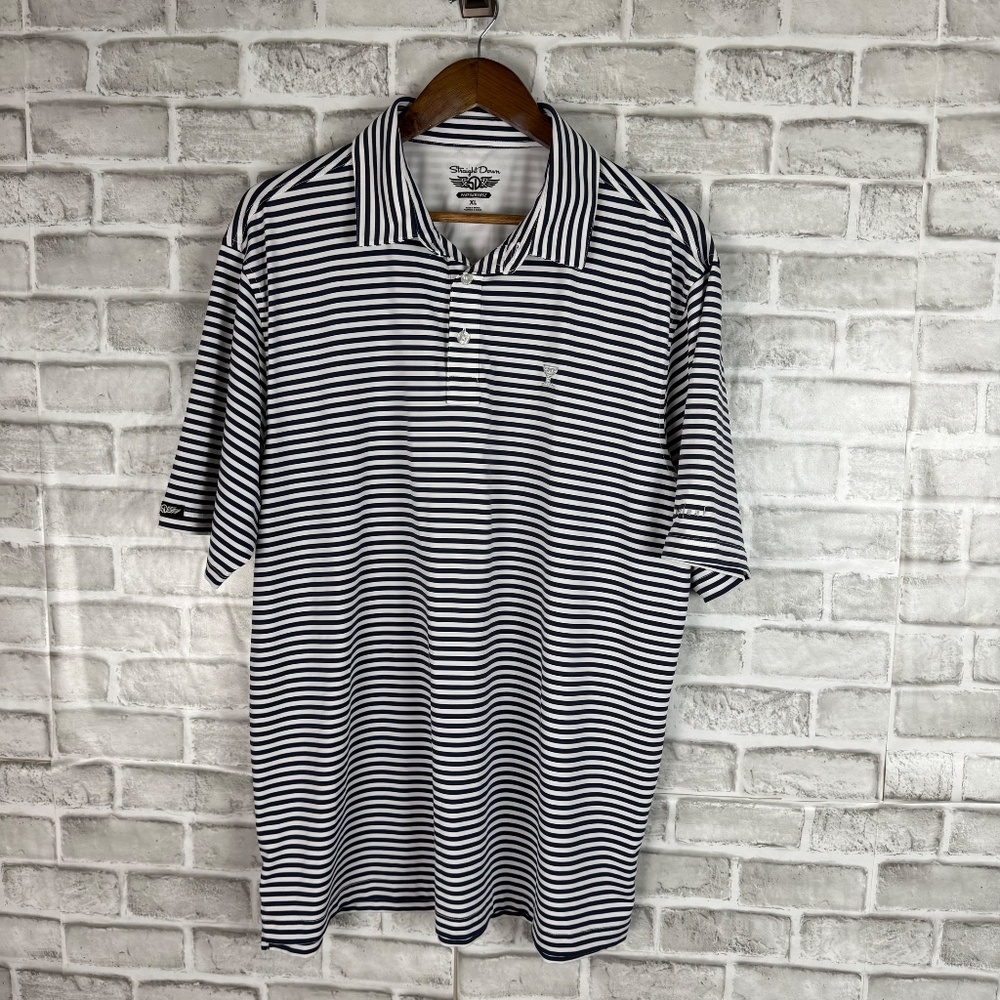 Straight Down Performance Silverleaf Gc Navy Stri… - image 2